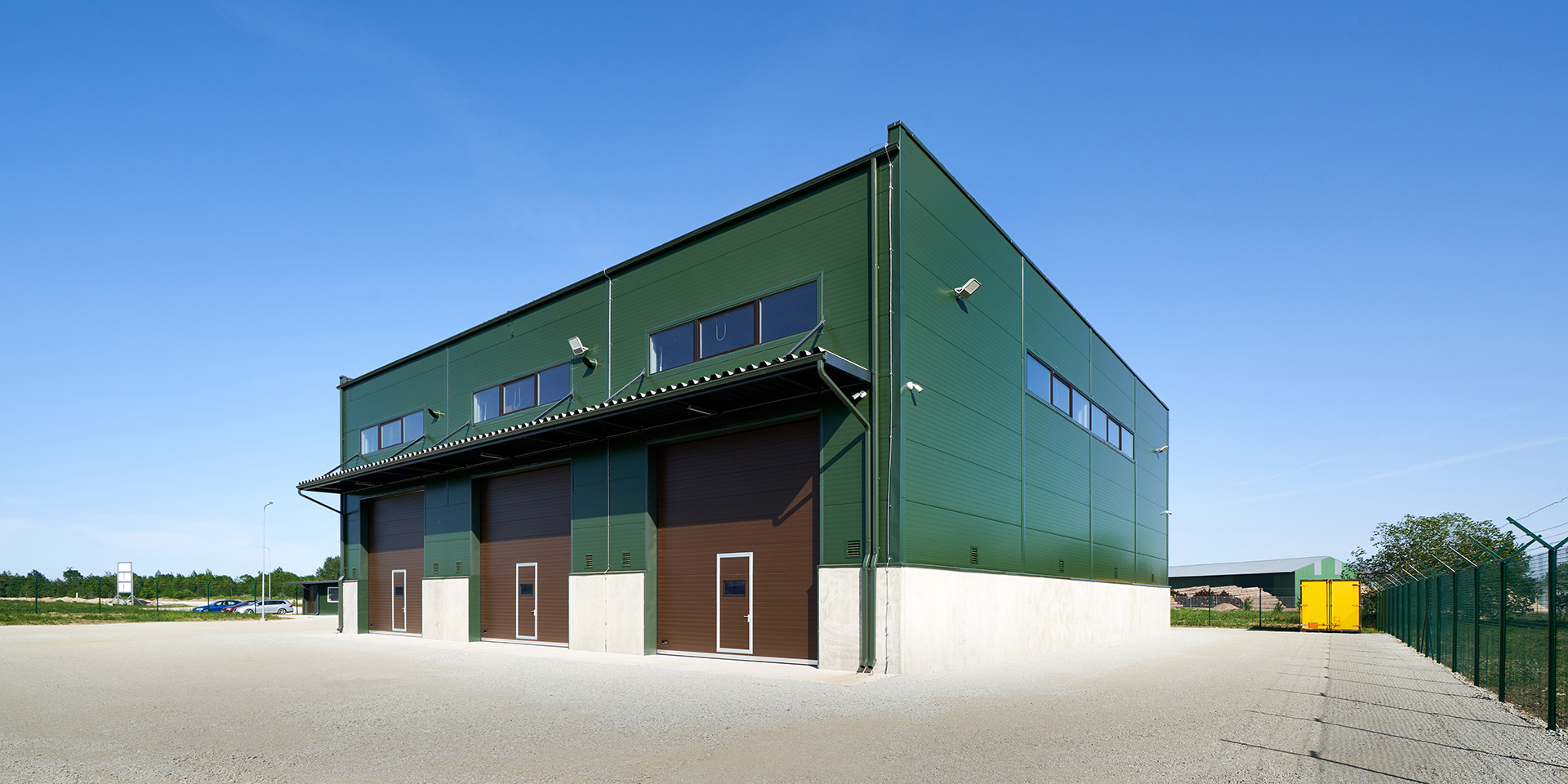 Warsztat Estonia z płyty warstwowej Paneltech PIR-S