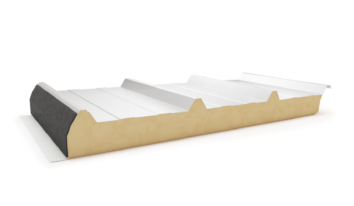 Płyta warstwowa (obornicka) dachowa z rdzeniem poliuretanowym lub poliizocyjanurowym, powłoka okładziny fiberglass PW PUR-D/PIR-D AGRO